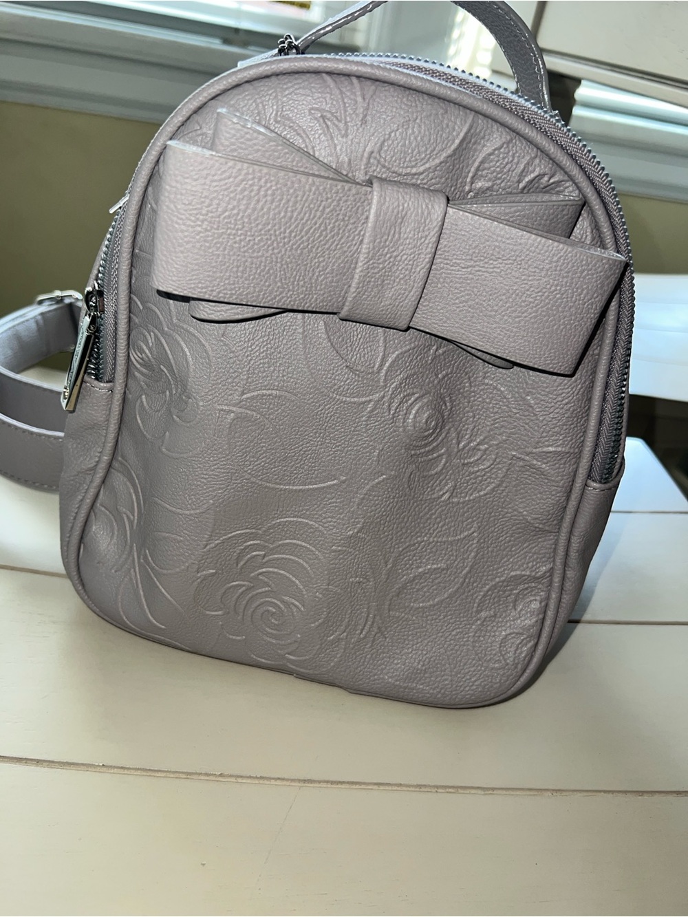 Women's Bow Backpack Light Mauve